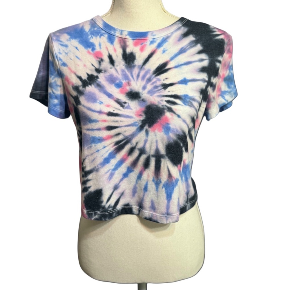 Wild Fable Grunge Tie-dye Cropped Baby Tee Women’s Size XL